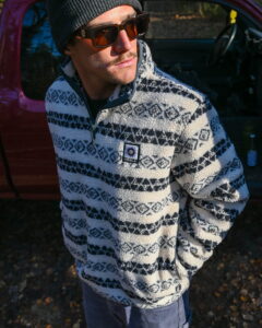 Polar z suwakiem Hiking Ice Sherpa Fleece Natural